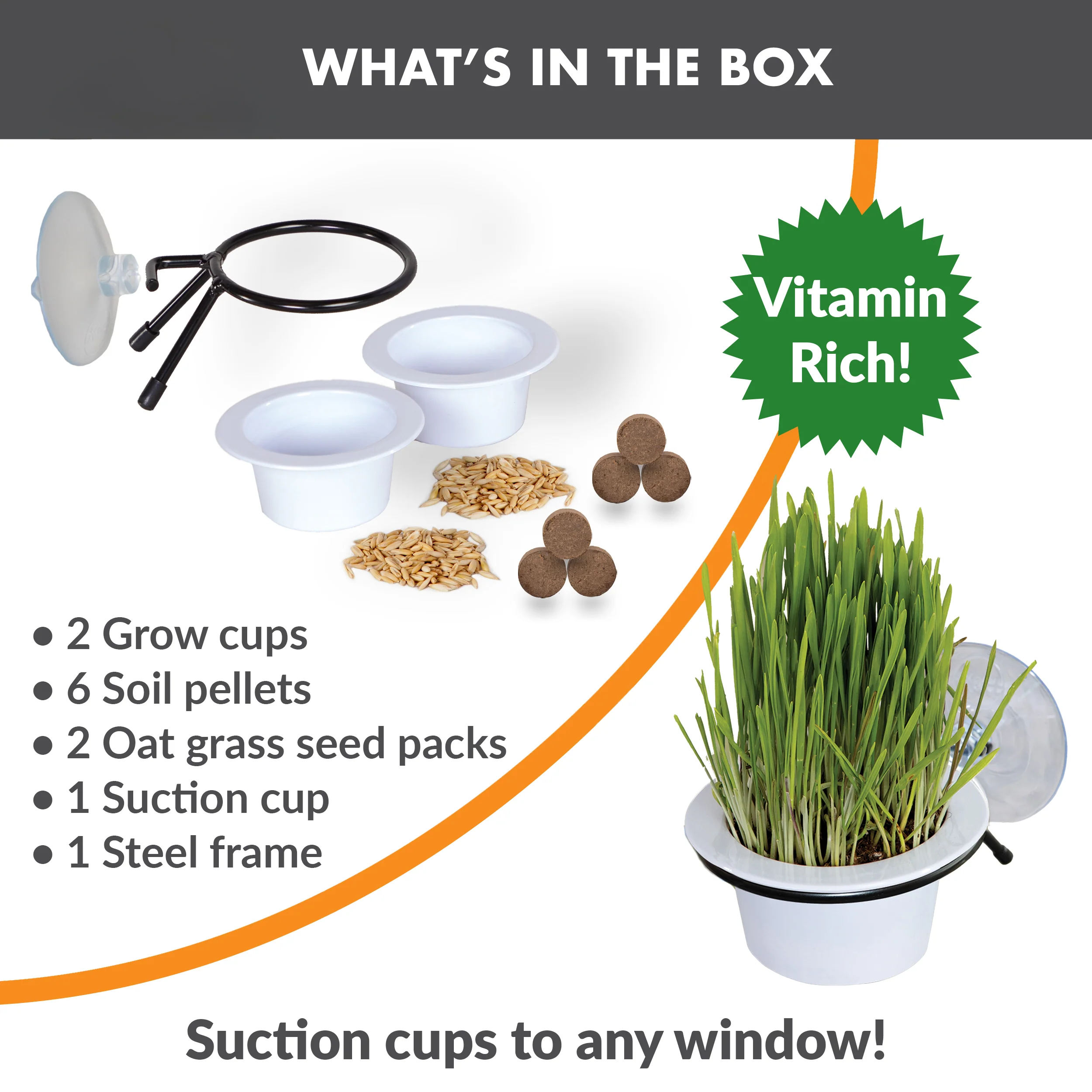 K&H EZ Mount Window Cat Grass Grow Station - Image 7