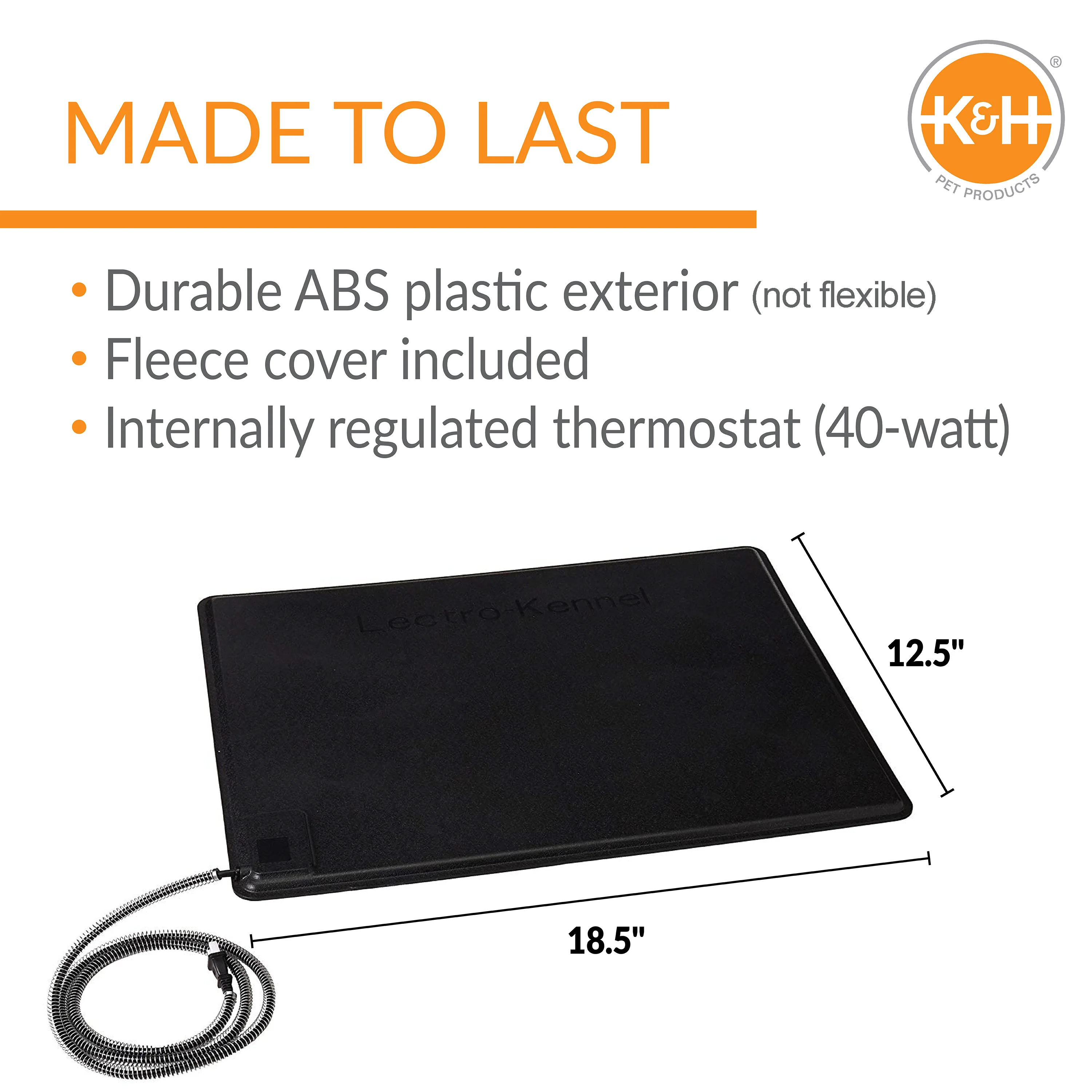 K&H Original Lectro-Kennel® Outdoor Heated Pet Pad - Image 8