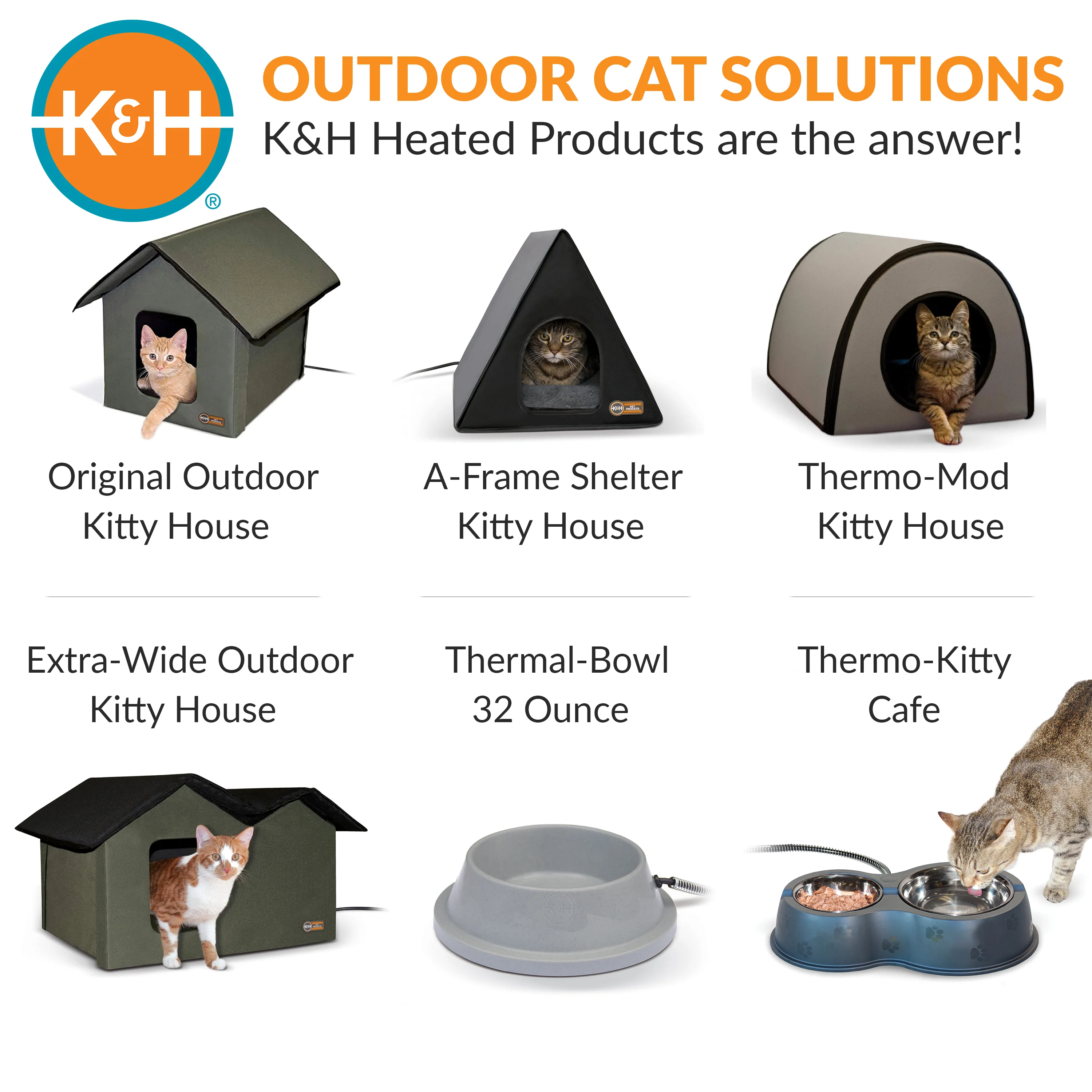 K&H Thermo Outdoor Kitty House Extra Wide (Heated & Unheated) - Image 9