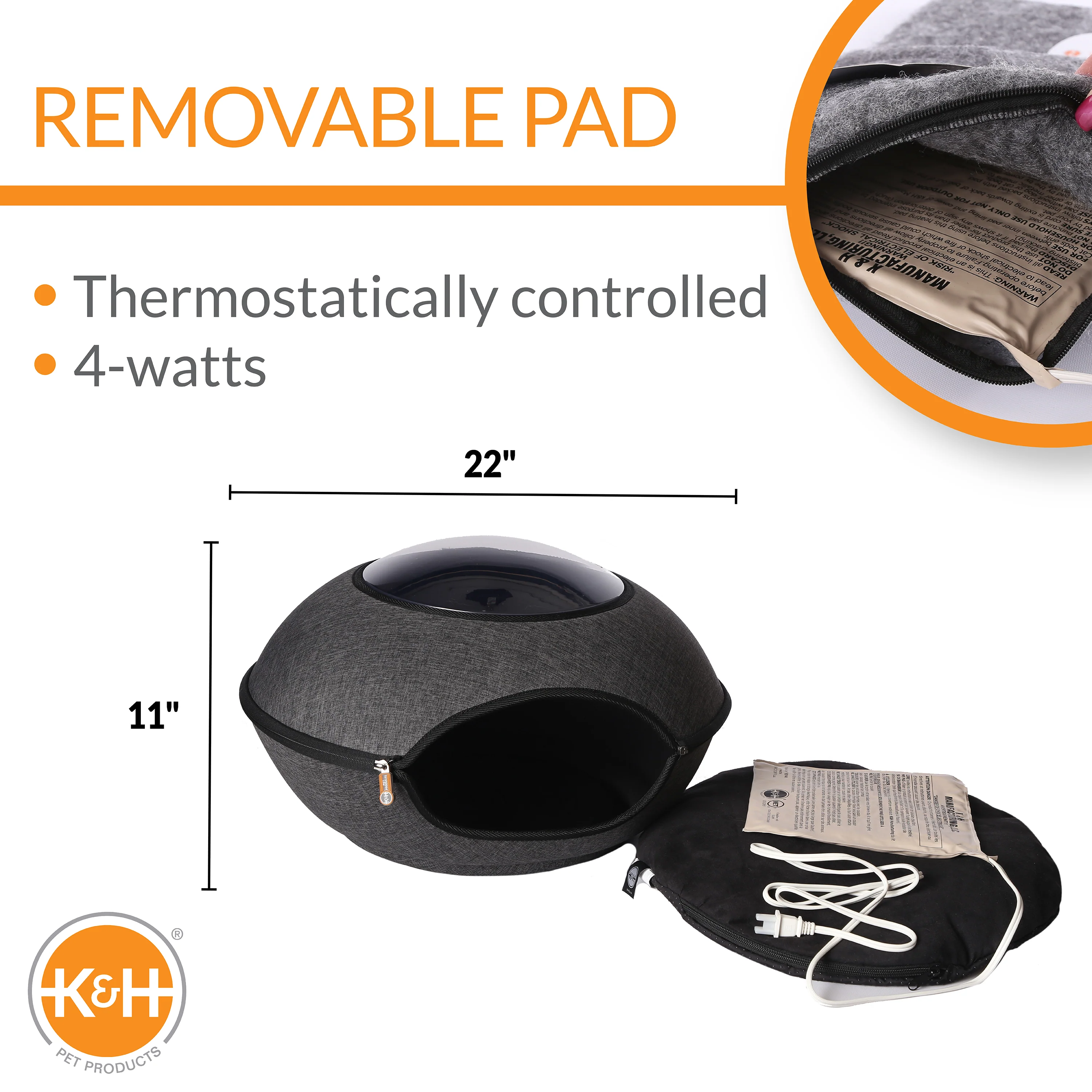K&H Thermo-Lookout Pod - Image 4
